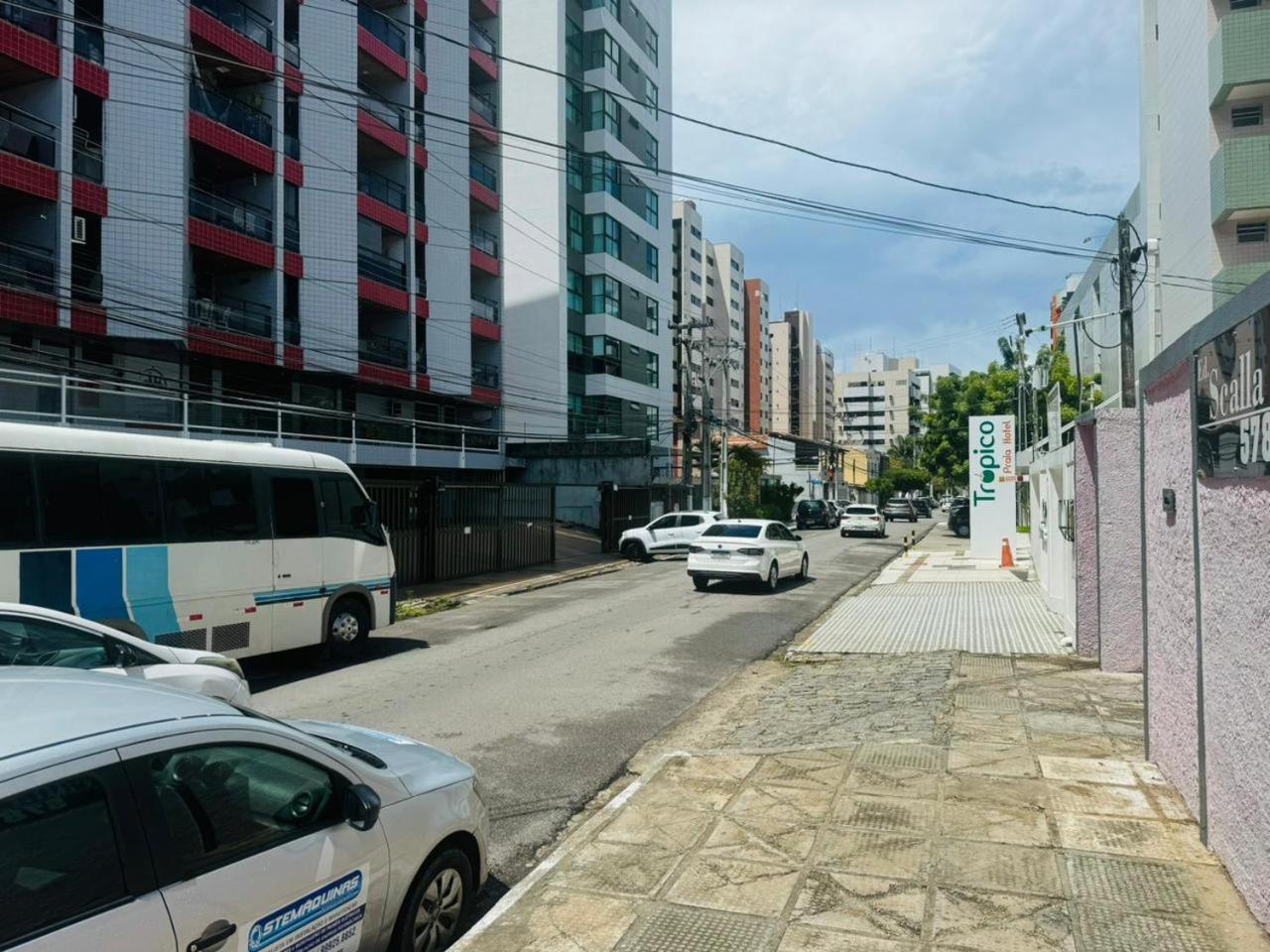 Praia De Ponta Verde Em Frente Ao Tropico Hotel Com Garagem, Wi-Fi, Lavadora - Apto703 Maceió Exteriör bild